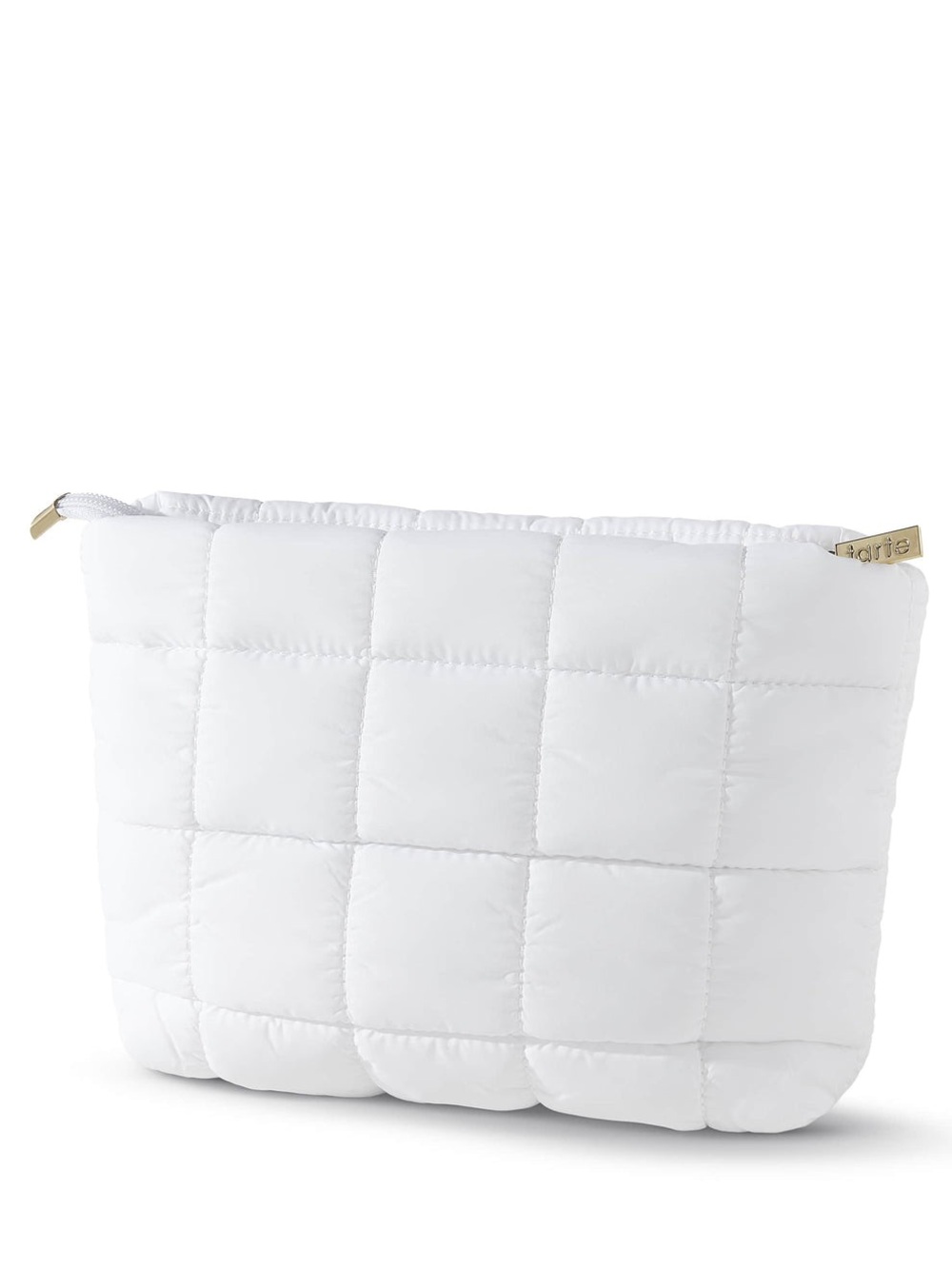 TARTE Puffy Cosmetic Bag - White